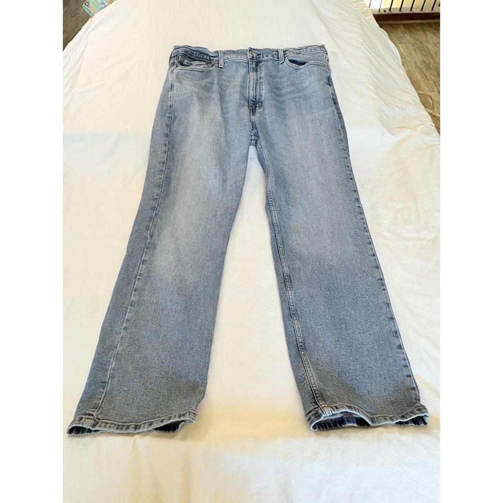 Levis 505 Jeans Mens 40x30 Blue Medium Wash Straight Leg Regular Denim Pants